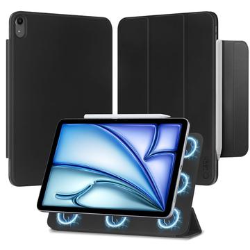 iPad Air 2020/2022/2024 Tech-Protect SmartCase Magnetisk Tri-Fold Folio Fodral - Svart