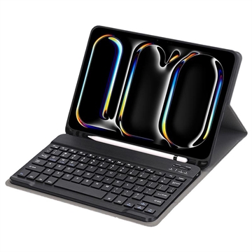 iPad Pro 11 (2024) Fodral med Bluetooth-tangentbord - Svart