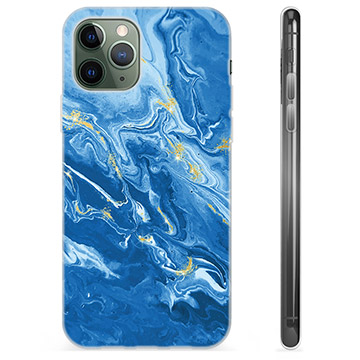 iPhone 11 Pro TPU-Skal - Färgrik Marmor