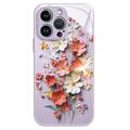 iPhone 12/12 Pro Hybridfodral med blomsterbukett - Lila