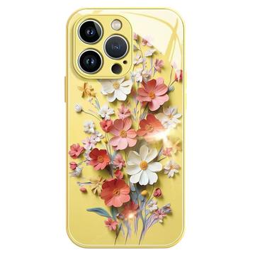 iPhone 12/12 Pro Hybridfodral med blomsterbukett - Gul