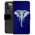 iPhone 12 Pro Max Premium Plånboksfodral - Elefant