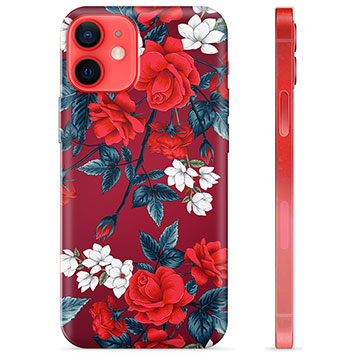 iPhone 12 mini TPU-Skal - Vintage Blommor