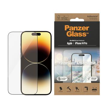 iPhone 14 Pro PanzerGlass Ultra-Wide Fit Anti-Reflective EasyAligner Skärmskydd - 9H - Svart Kant