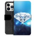 iPhone 13 Pro Premium Plånboksfodral - Diamant