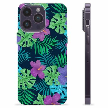 iPhone 14 Pro Max TPU-Skal - Tropiska Blommor