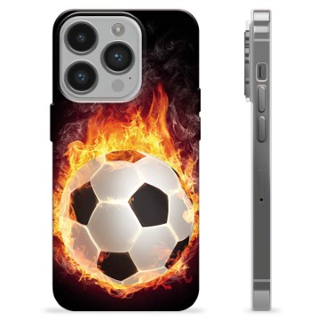 iPhone 14 Pro TPU-Skal - Fotbollsflamma