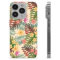 iPhone 14 Pro TPU-Skal - Rosa Blommor