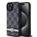 iPhone 15 DKNY Checkered Pattern and Stripe Skal