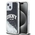 iPhone 15 DKNY Liquid Glitter Arch Logo Skal