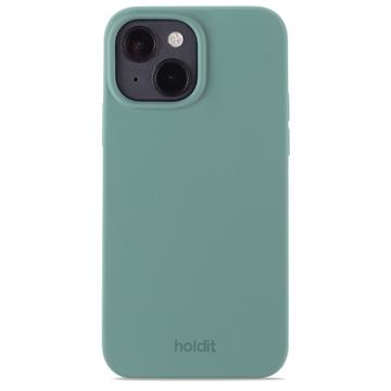 iPhone 15 Holdit Silikonskal - mossgrön