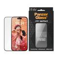 iPhone 15 PanzerGlass Ceramic Protection Ultra-Wide Fit EasyAligner-skärmskydd - 9H - Svart kant