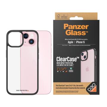 iPhone 15 PanzerGlass ClearCase D3O Bio Skal - Svart / Klar