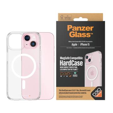 iPhone 15 PanzerGlass HardCase MagSafe-fodral kompatibelt med D3O - Klar