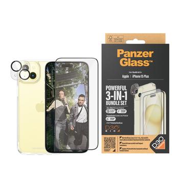 iPhone 15 Plus PanzerGlass 3-i-1 Skyddsset - Klar