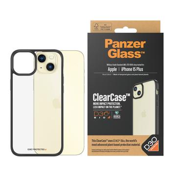 iPhone 15 Plus PanzerGlass ClearCase D3O Bio Skal - Svart / Klar