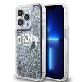 iPhone 15 Pro DKNY Liquid Glitter Arch Logo Skal