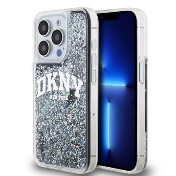 iPhone 15 Pro DKNY Liquid Glitter Arch Logo Skal