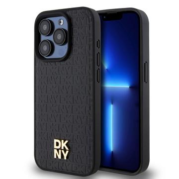 iPhone 15 Pro DKNY Repeat Pattern Stack Logo-Skal - MagSafe-kompatibelt