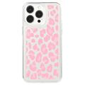 iPhone 15 Pro Fashion TPU-skal - Rosa leopard