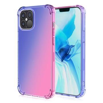 iPhone 15 Pro  Gradient Stöttåligt TPU-skal - Blå / Rosa