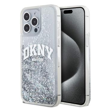 iPhone 15 Pro Max DKNY Liquid Glitter Arch Logo Skal