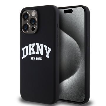 iPhone 15 Pro Max DKNY Liquid Silicone Arch Logo-Skal - MagSafe-kompatibelt - Svart