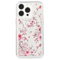 iPhone 15 Pro Max Fashion TPU-skal - Rosa blommor