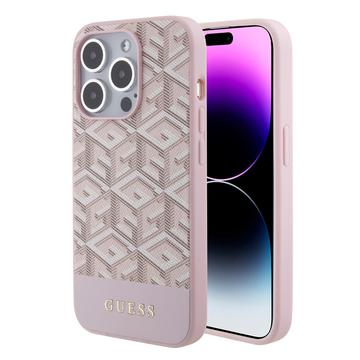 iPhone 15 Pro Max Guess G Cube Mag-fodral - Rosa