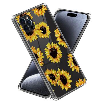 iPhone 15 Pro Max Stiligt Ultra-Slim TPU-skal - Solrosor