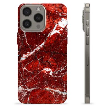 iPhone 15 Pro Max TPU-Skal - Räd Marmor