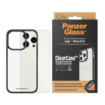 iPhone 15 Pro PanzerGlass ClearCase D3O Bio Skal - Svart / Klar