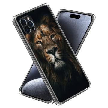 iPhone 15 Pro Stiligt Ultra-Slim TPU-skal - Lion