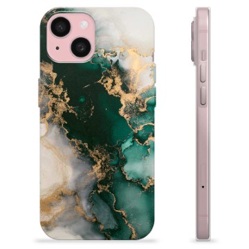 iPhone 15 TPU-Skal - Jade Marmor