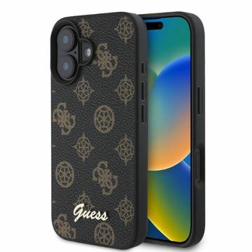 iPhone 16 Guess Peony Script Skal - MagSafe-kompatibelt