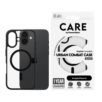 iPhone 16 PanzerGlass Care Urban Combat Skal - MagSafe-kompatibelt - Svart