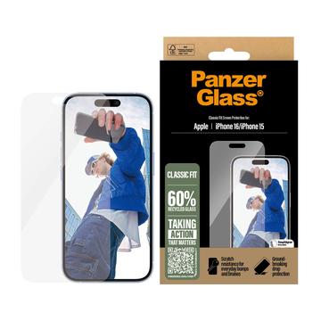 iPhone 16/15 PanzerGlass Classic Fit Skärmskydd - 9H