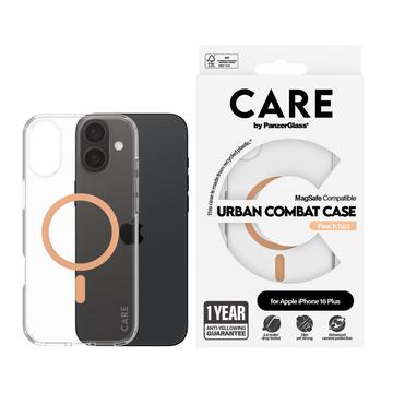 iPhone 16 Plus PanzerGlass Care Transparent Urban Combat Skal - MagSafe-kompatibel