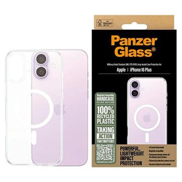 iPhone 16 Plus PanzerGlass HardCase MagSafe-kompatibelt Skal - Vit / Transparent