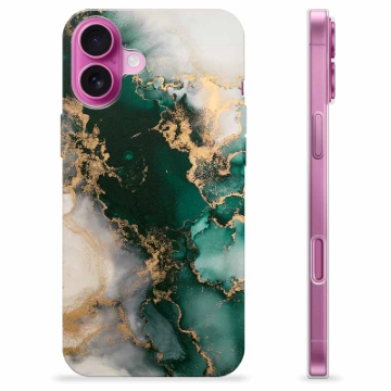 iPhone 16 Plus TPU-Skal - Jade Marmor