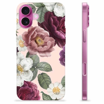 iPhone 16 Plus TPU-Skal - Romantiska Blommor