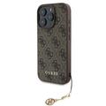 iPhone 16 Pro Guess 4G Charms Collection Hybrid Skal - Brun