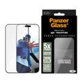 iPhone 16 Pro Max PanzerGlass Ceramic Protection Ultra-Wide Fit EasyAligner-skärmskydd - 9H - Svart kant