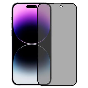 iPhone 16 Pro Max Privacy Heltäckande Härdat Glas Skärmskydd - 9H - Svart Kant