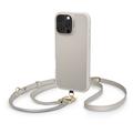 iPhone 16 Pro Max Spigen Cyrill Kajuk Classic Charm Mag Fodral med rem - Cream