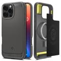 iPhone 16 Pro Max Spigen Rugged Armor Mag TPU-skal - Grå