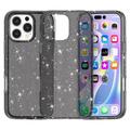 iPhone 16 Pro Max Stylish Glitter Series Hybrid Skal - Svart