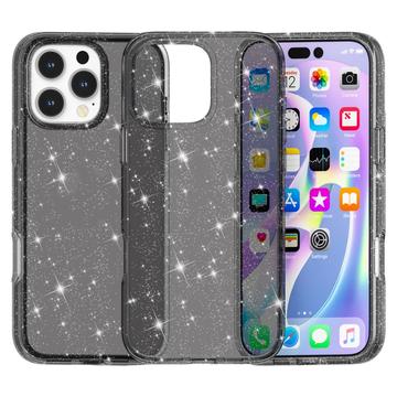 iPhone 16 Pro Max Stylish Glitter Series Hybrid Skal