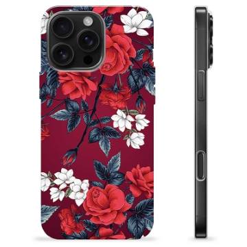 iPhone 16 Pro Max TPU-Skal - Vintage Blommor