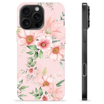 iPhone 16 Pro Max TPU-Skal - Vattenfärg Blommor